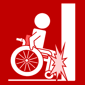 fauteuil roulant: collision